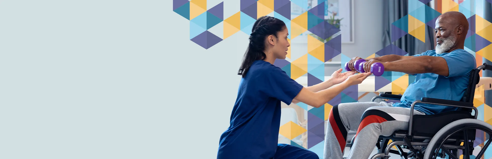 nurse working with patient